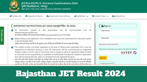 jobriya result 2024|Rajasthan JET Result 2024 Out, Check AUJ JET PG Score Card.